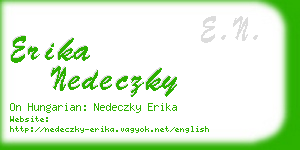 erika nedeczky business card